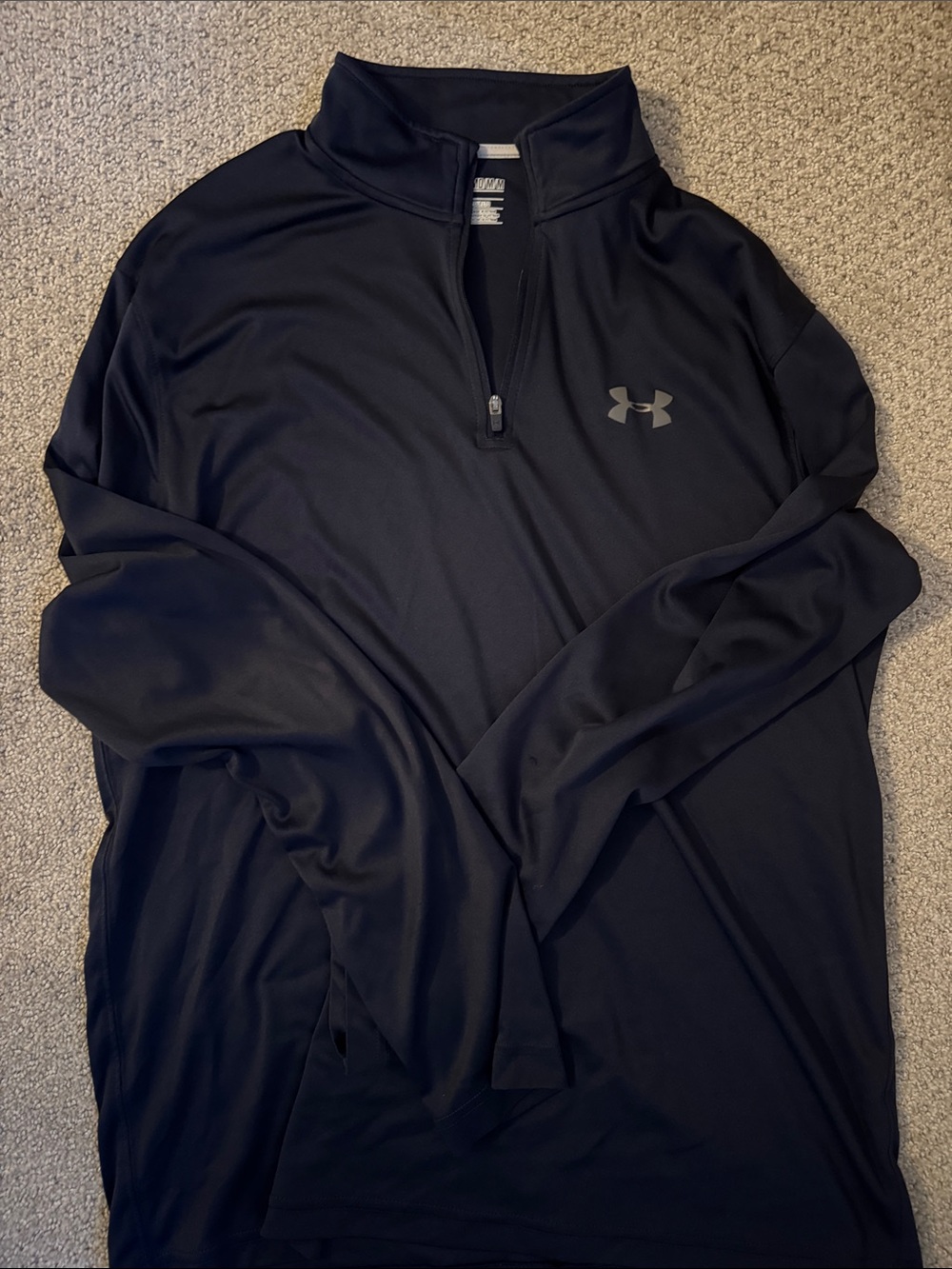 Navy Blue Under Armour Men's Quarter-Zip Performance Top